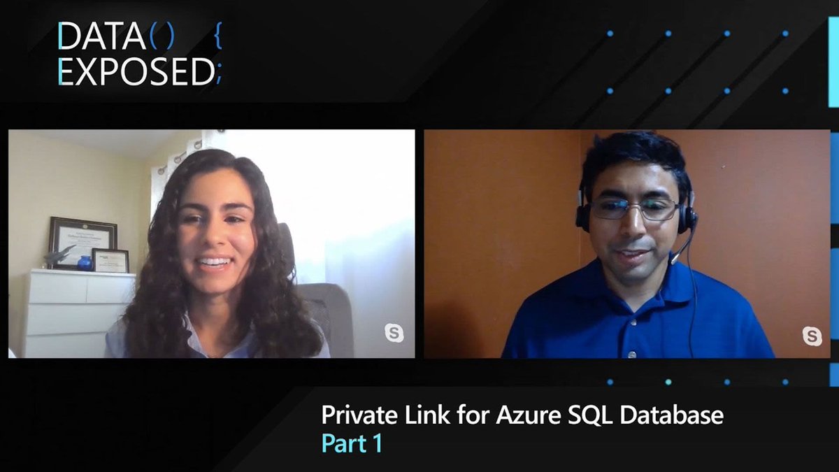 Azure's tweet image. Want to know more about Private Link for #AzureSQLDB? Take a deeper dive into #AzureSQL Database—watch part one of this two-part series: msft.it/6019TlpkX