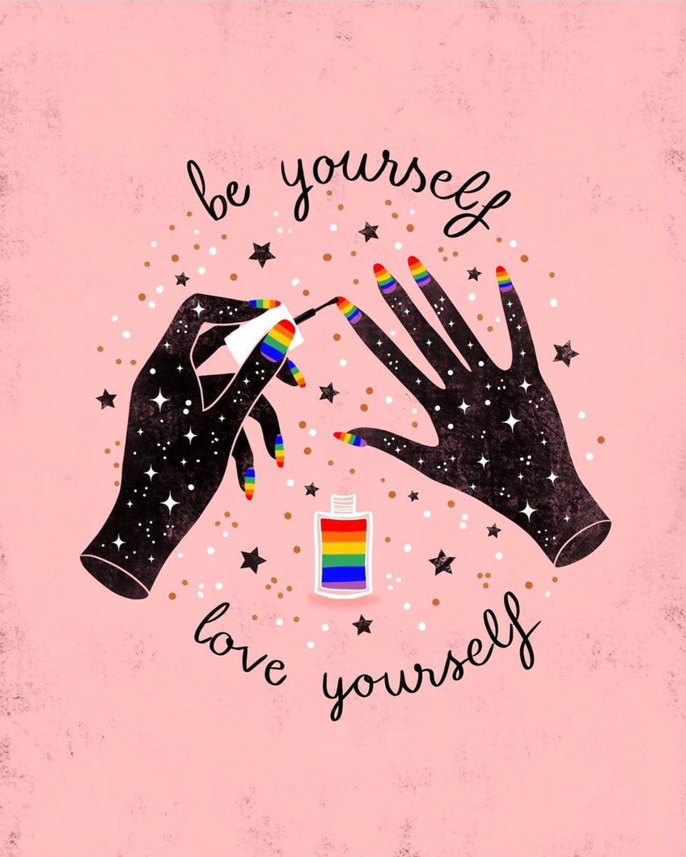 Be yourself. Everyone else is taken. 🌈 

Art by <a href="/katja/">katja nelson</a>.perez