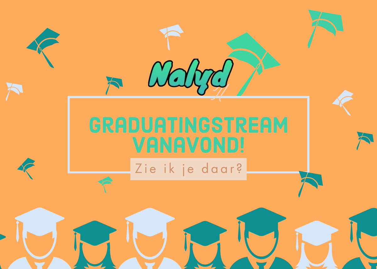 NalydLive's tweet photo. Ik ben nu live op https://t.co/wOimohLKbK !! GRADUATINGSTREAM !!
Check het zeker even!

#twitchstreamer #Twich #Graduation2020 #twitchaffiliate https://t.co/WuIa1J9SlA