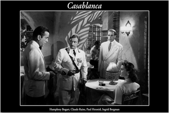 Everyone has their favorite quote from Casablanca – so many to choose from! – after about 10 or 15 viewings my favorite switched to a lesser known line. I love it because of how it’s said, how it’s the key to the love story, and most of all how it’s untrue. 1/5