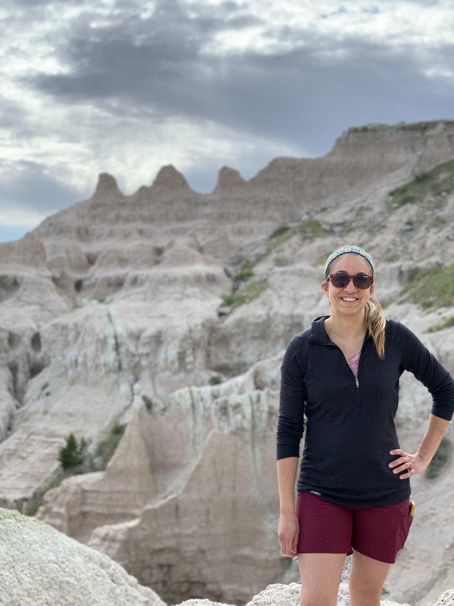 EntoSteve's tweet photo. My wife and I spent some time in the @BadlandsNPS . We had an amazing time hiking and climbing rock formations. I also spent more time looking at bison patties than prairie dog looking for dung beetles!! #entolife #Entomologist #dungbeetles https://t.co/OSsYiz8oJD