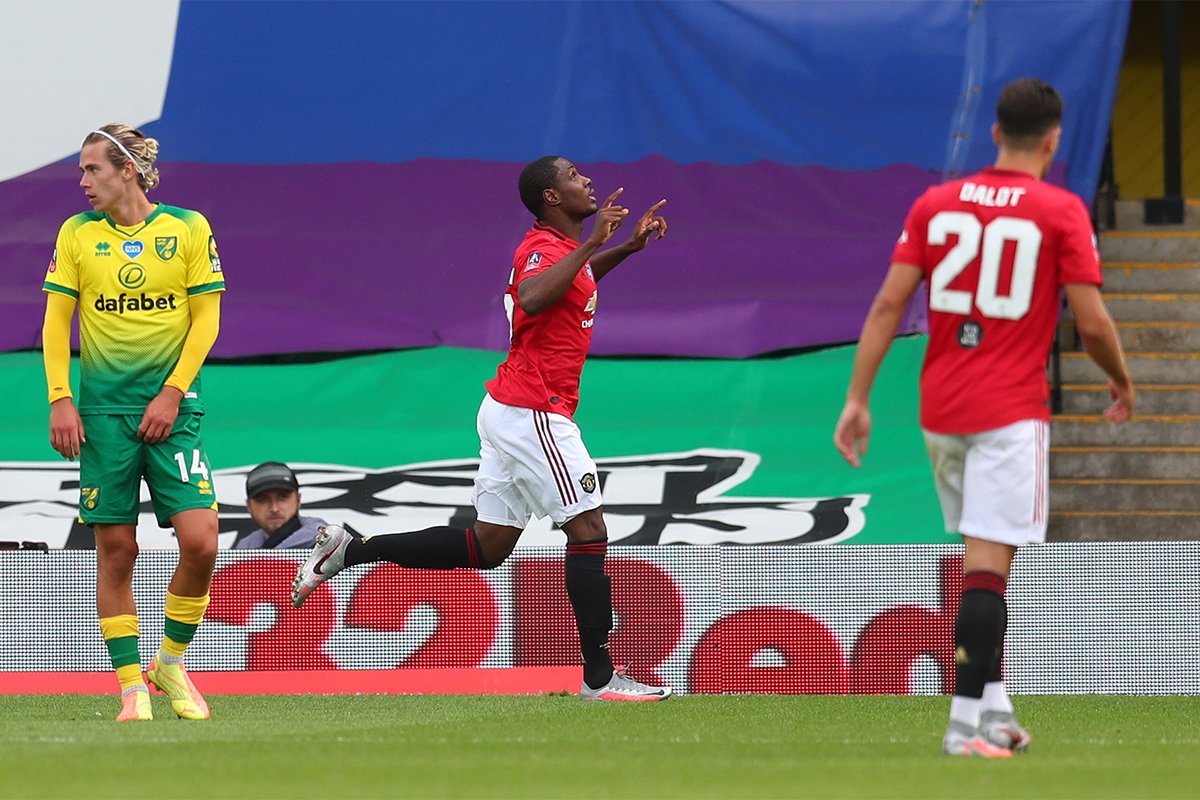 vumaSPORT's tweet photo. #FACup - FT: Norwich City 1-2 Manchester United
A late goal from Harry Maguire in the Extra-Time sends Man United through to the Semi-finals.
#NORMU https://t.co/By1lHVwopL