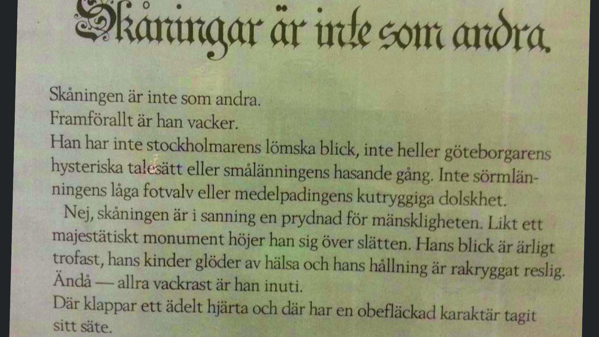 “Oboy viket vackert väder☀️☀️! “
Stolt skåning🥰