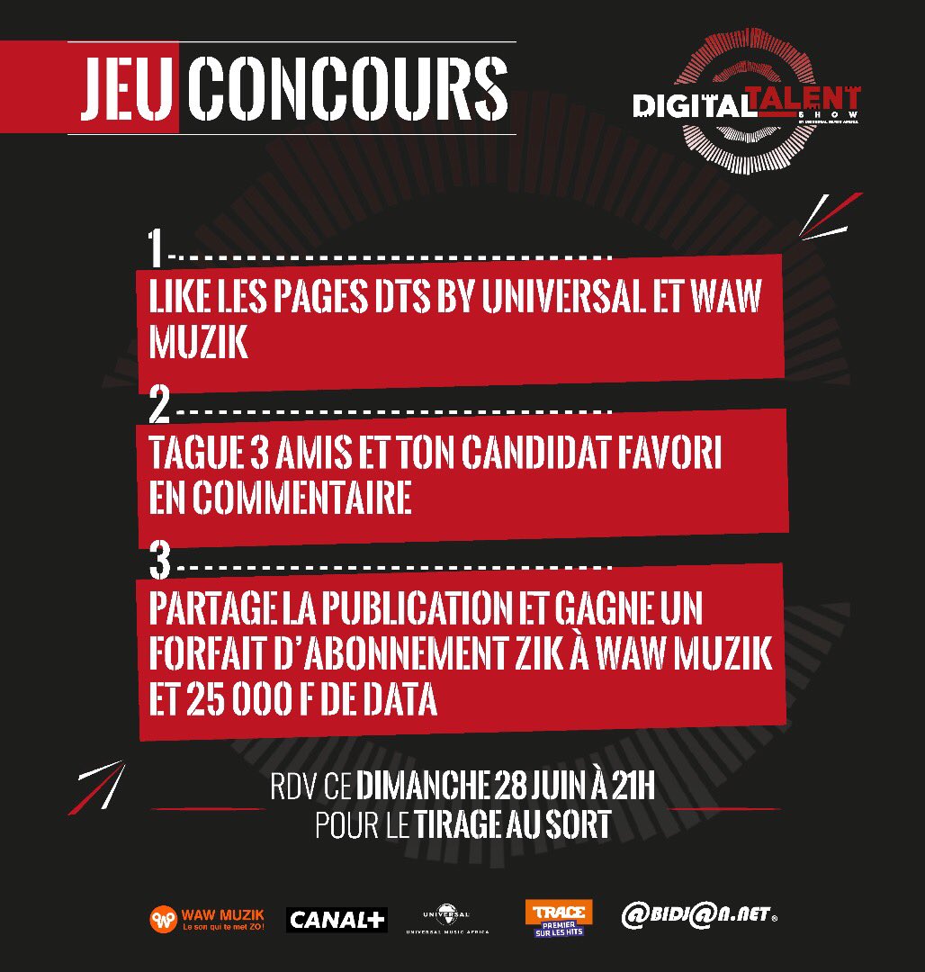 U_M_Africa's tweet photo. ⛔Jeu concours DTS by UMA.⛔

✅ Follow les pages https://t.co/SyU5nFc5FG, https://t.co/rmcjBkm10h sur Instagram et like les pages Facebook 
✅Tague tes amis en commentaires et ton candidat favori 

✅ Retweet la publication .

Good Luck 🤝👋🏿 https://t.co/i5jXqefxRe