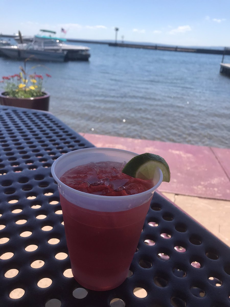 LawyerLambert's tweet image. Today, day drinking at the Beach Club, Madeline Island. #ohgoodforme