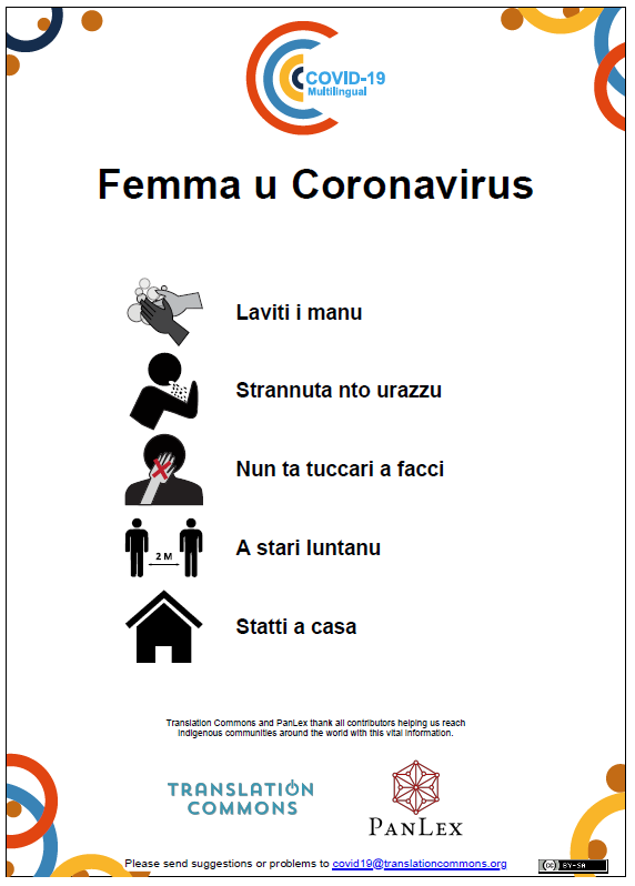 EuroMinLang's tweet photo. #Europeminoritylanguages #StopCOVID19 #Sicilian

Does anyone want to translate this into other European Minority languages? Let us know! https://t.co/ulFQcibcQa