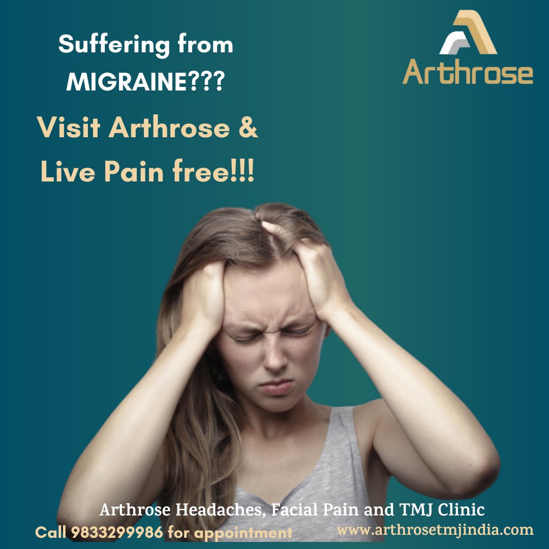 arthrosetmj's tweet photo. Suffering from Migraines? Visit Arthrose, call 9833299986.
#hiranandanipowai #Mumbai #migraine #headache #painclinic https://t.co/UewIYIi8Xg