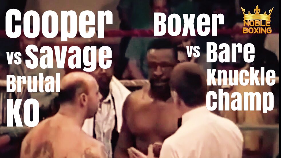 boxen247's tweet photo. https://t.co/Bf9UVAck3q
Bare knuckle and unbeaten 42-0 (all KO’s) fighter Joe ‘lethal weapon’ Savage entered the ring against former world title challenger Bert ‘smokin’ Cooper. #bertcooper #joesavage #boxer #bareknucklefighter #heavyweight #boxers #fighters #brutal #ko #knockout https://t.co/9lArn4xbuk