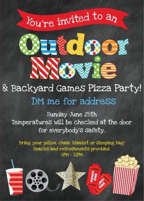 Looking for a few people who want to come enjoy a movie night! My yards big enough for social distancing