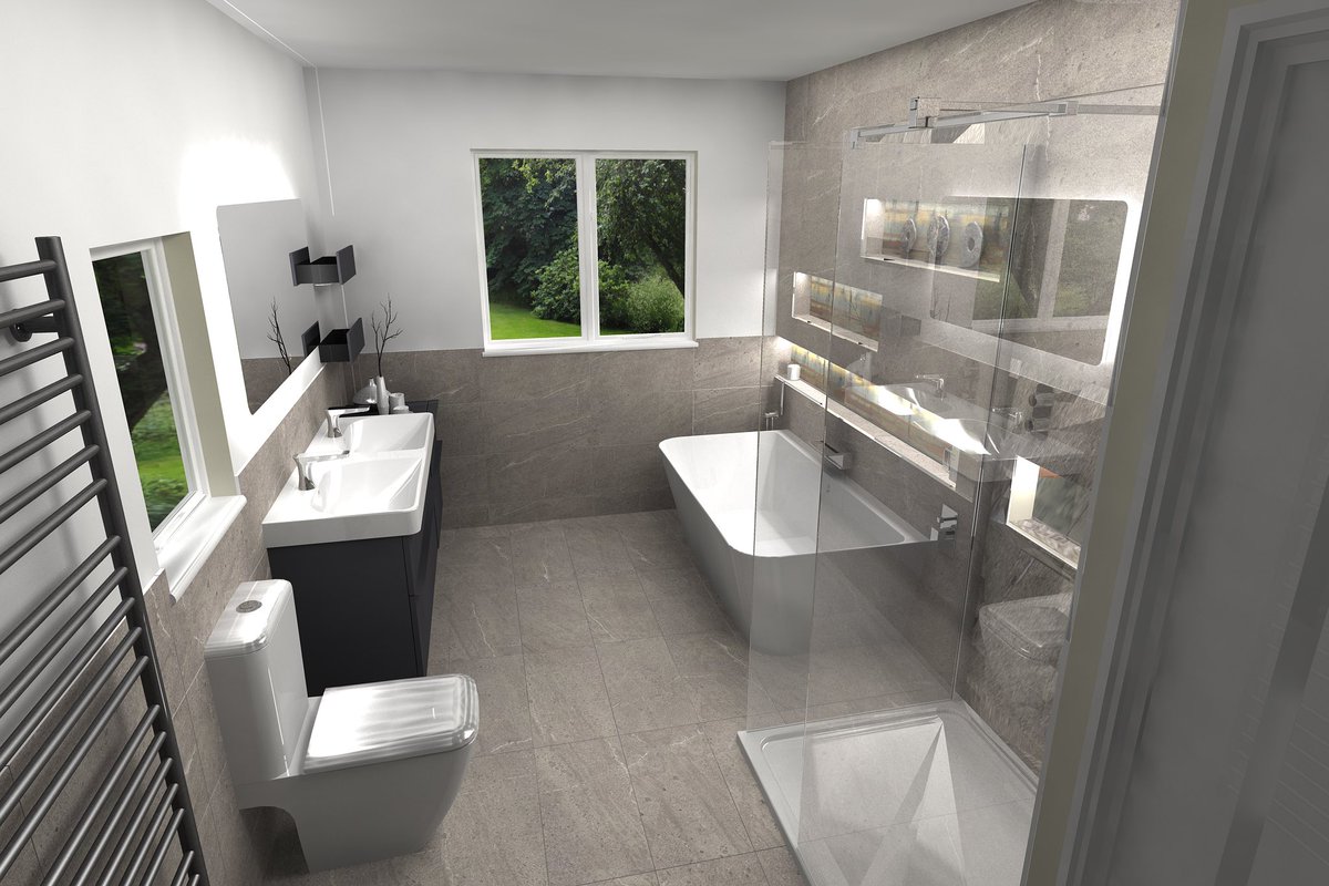 WaterlooBathrms's tweet photo. Client loved their design today! Want to visualise your dream space? Give us a call and book an appointment @GeberitUK @ClearwaterBaths https://t.co/mJEFN3KiD1