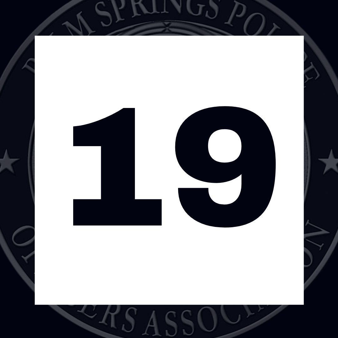 19 positions have already been defunded from the Palm Springs Police Department this year. Further cuts to police personnel WILL impact public safety. Contact PS City Council before this Wednesday to let them know further cuts to public safety is unacceptable. #EnoughIsEnough