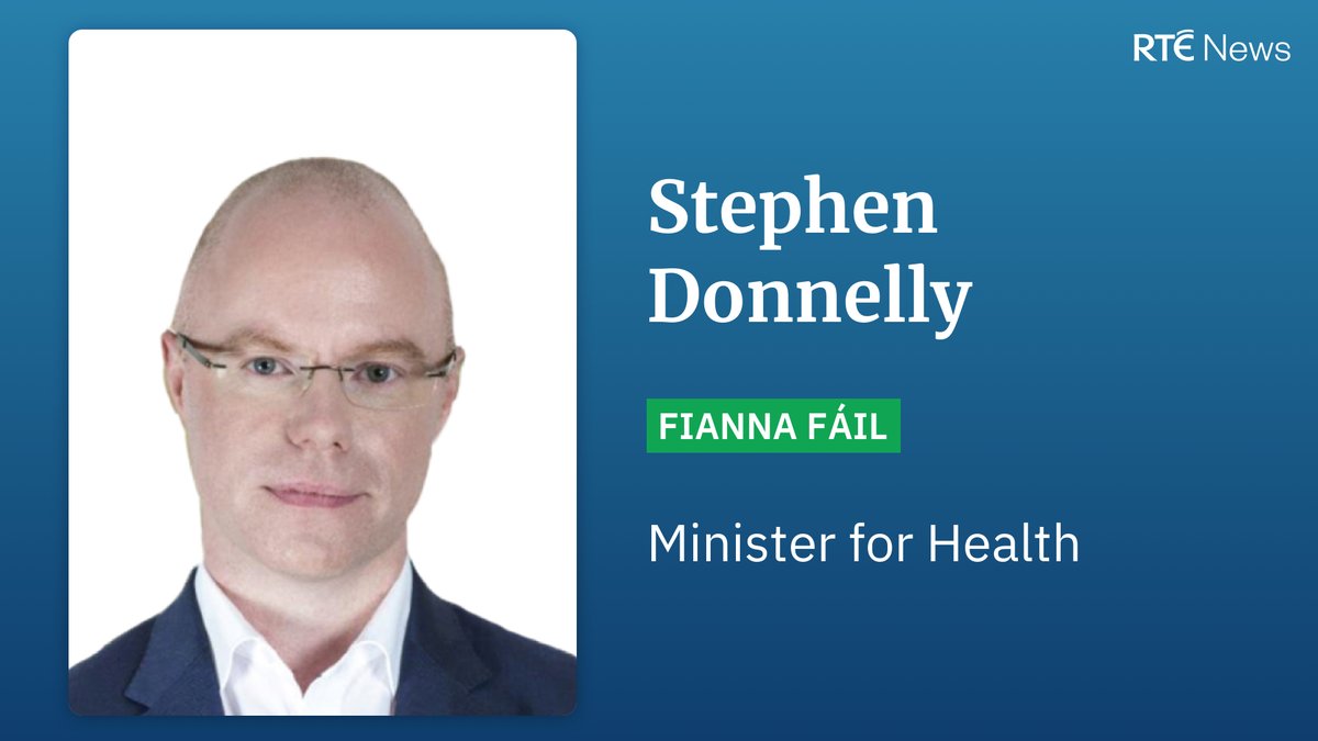 Fianna Fáil's Stephen Donnelly is appointed Minister for Health