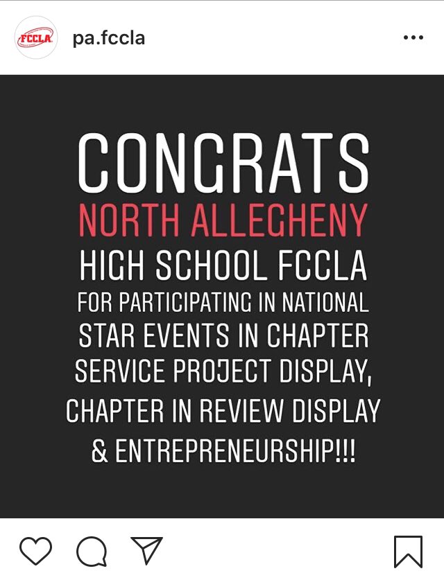 Congratulations to our club members competing in the National Star Events! Thank you <a href="/PAFCCLA/">PA FCCLA</a> for the support! #GoodVibesNA #NASDLearns <a href="/NationalFCCLA/">National FCCLA®</a>
