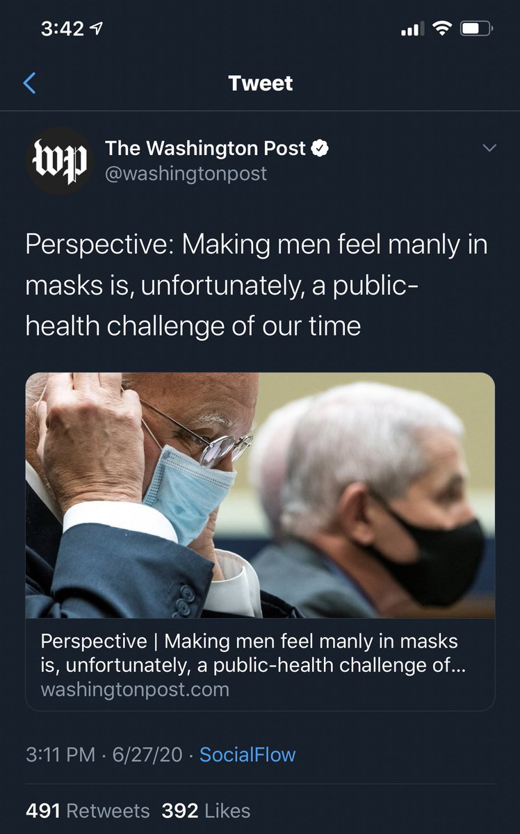 Health? Pft. You got sugar in your tank if you wear a mask.