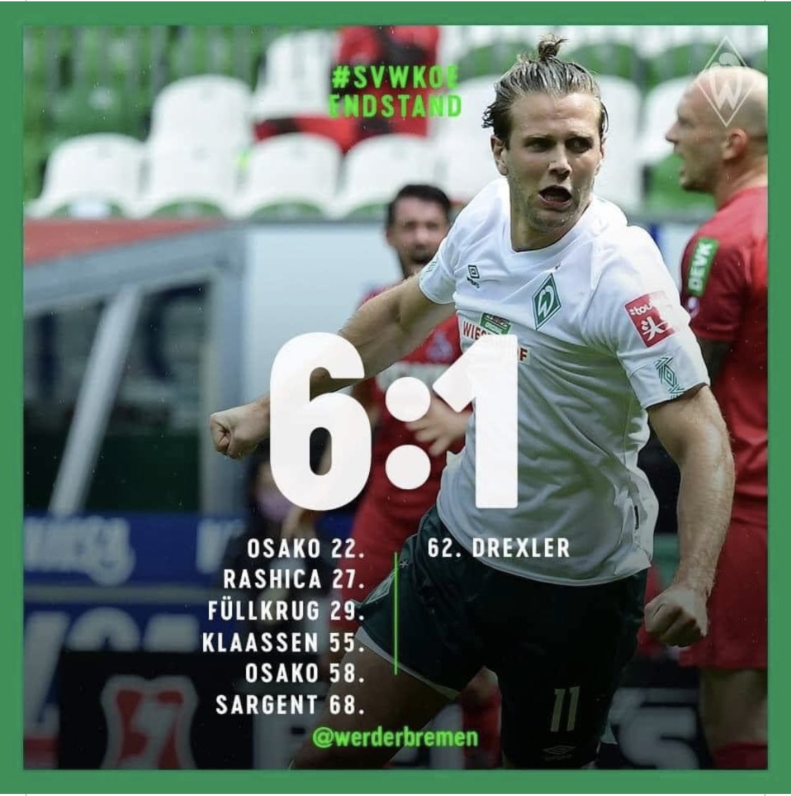 #wundervonderweser Nicht im Stadion, trotzdem heiser!