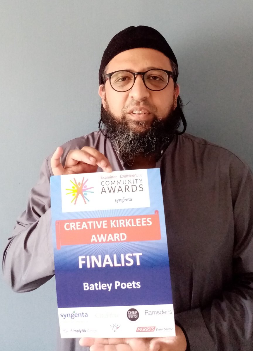 Mohamed Saloo (@muhmdibneahmd) on Twitter photo Big thank you to <a href="/CommunityAwards/">#ECA2020</a> for choosing <a href="/BatleyPoets/">Batley Poets</a> as finalists in #ECA2020
Shout out to <a href="/Griff66/">Griff662</a> who started it all, <a href="/BilalSaloo/">Bilal Saloo</a> for the brill website, all the poets & volunteers who've made it what it is & our many supporters everywhere
You made this happen
Thank You. Big thank you to <a href="/CommunityAwards/">#ECA2020</a> for choosing <a href="/BatleyPoets/">Batley Poets</a> as finalists in #ECA2020
Shout out to <a href="/Griff66/">Griff662</a> who started it all, <a href="/BilalSaloo/">Bilal Saloo</a> for the brill website, all the poets & volunteers who've made it what it is & our many supporters everywhere
You made this happen
Thank You.
