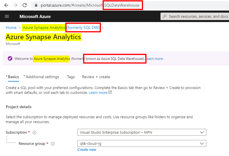 cannydata's tweet image. Sometimes a product re-brand (yellow) doesn't work when you've gotta keep referring back to its old name (red), especially in the URL 😂 #Azure #SQLDW #SynapseAnalytics #SynapseSomethingOrOther?