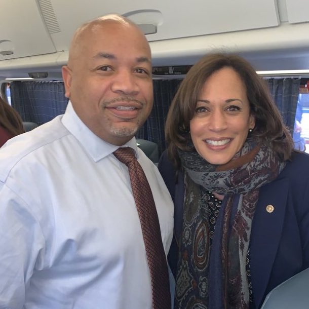 3) They take the Amtrak and pose with Carl E. Heastie