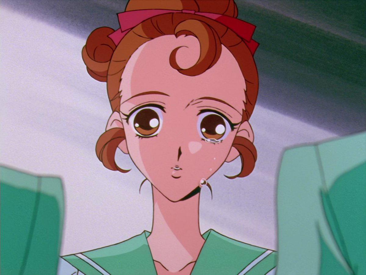 Utena and Wakaba refusing to look each other in the eyes is representative of their toxic friendship, and their false sincerity towards one another.