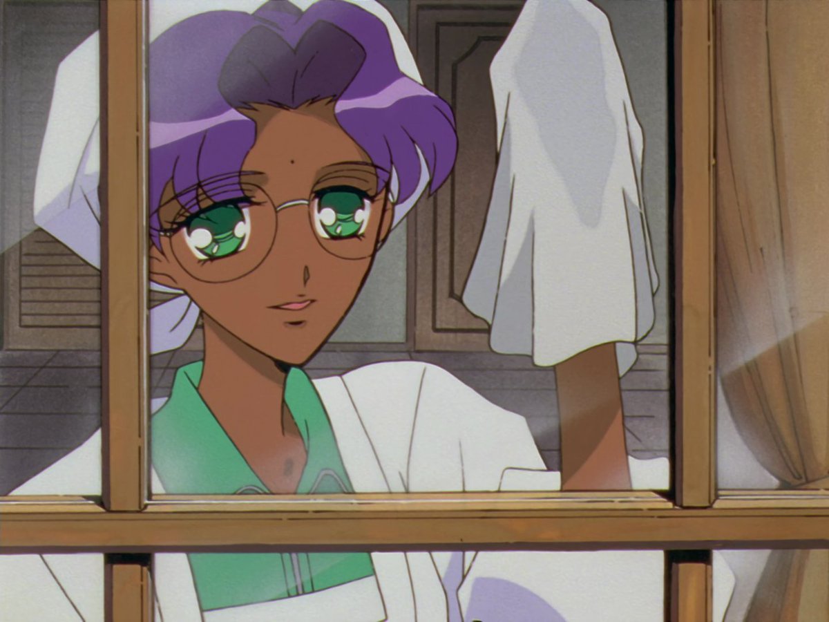 Utena stuffing her junk in the closet is a metaphor for her emotional baggage, Anthy cleaning the room by herself is clearly a representation of her role as a servant.