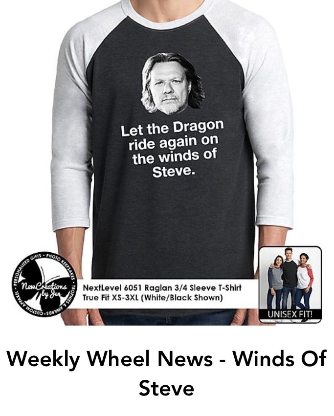 weeklywheelnews's tweet photo. EXTRA! EXTRA! New products alert! Order our new Steve-approved shirts, crewneck and hoodies! #steveoftime #stevegate #twitteroftime ⚡️⚡️⚡️https://t.co/pgQVStLwvt https://t.co/8lCiGXtNTm
