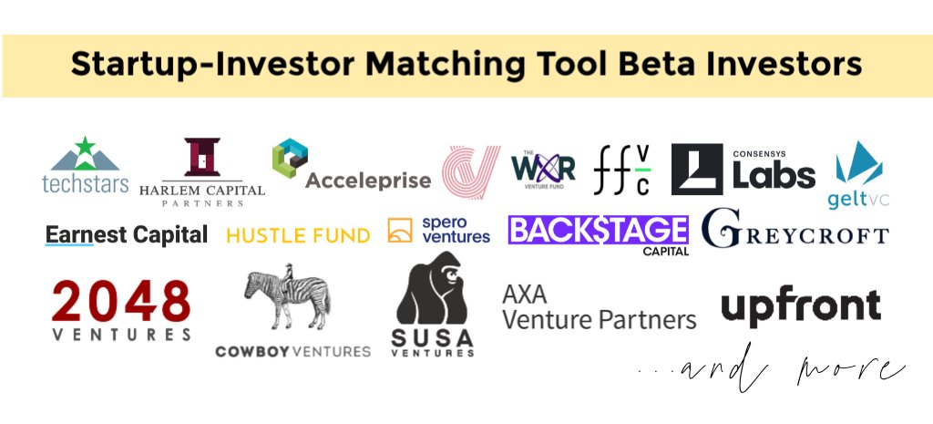lolitataub's tweet image. 🔥The Startup-Investor Matching Tool now has 100 investors + 412 startups + 6 cos have received 💰!

Deets
🏭 51 industries

🌱pre-seed to series B

🌎 the world

Founders submit your co for investment consideration
docs.google.com/forms/d/e/1FAI…

Tool details
notion.so/lolitataub/Sta…