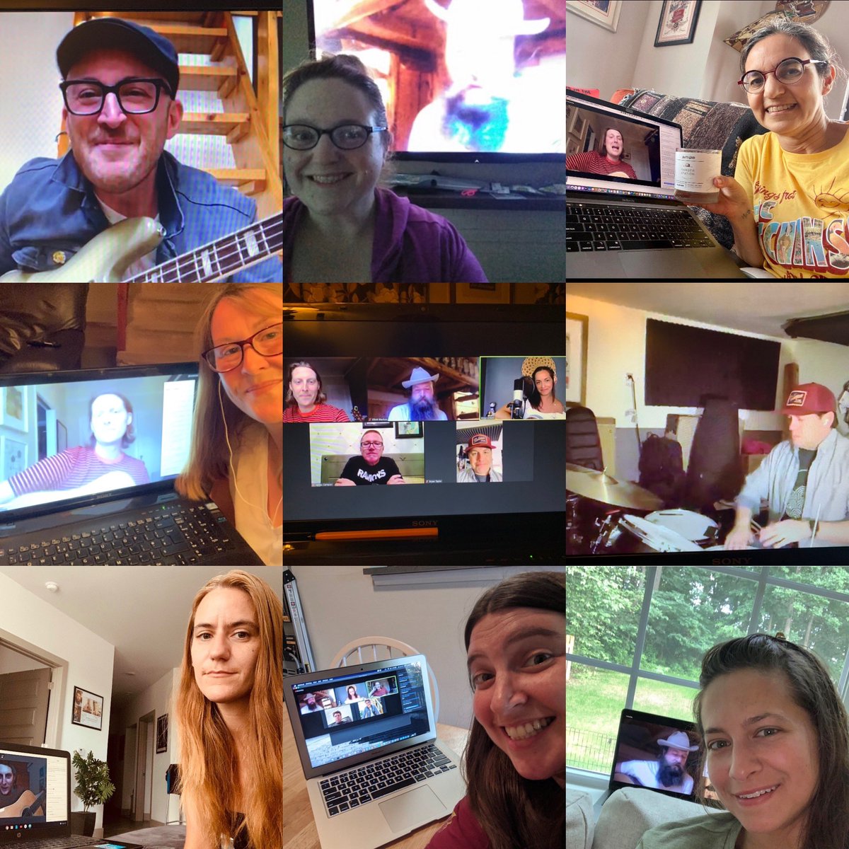 E-Hutch club year 3! 
Thank you <a href="/EricHutchinson/">Eric Hutchinson</a> <a href="/IanAllisonMusic/">Ian Martin Allison</a> <a href="/btdrums/">Bryan Taylor</a> <a href="/FearNoArt/">James Campion</a> <a href="/jessiepayo/">jessiepayo</a> and Elliott Blaufuss for a wonderful night.  
(Best group photo in the circumstances!)
Loved everything about it ♥️