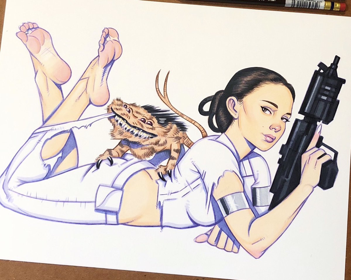ARENA PADME custom pinup sketch. 