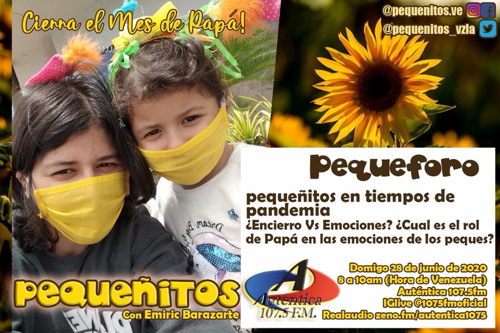 pequenitos_vzla's tweet photo. Los esperamos mañana con el favor de DIOS ☝🏻👑 en el #programafamiliarnro1delcentrodelpaís PEQUEÑITOS @pequenitos_vzla 8am por @1075fmoficial y nuestro #pequeforo #pequeñitosentiemposdepandemia En el cierre del #mesdepapa.
ENVÍA TU PARTICIPACIÓN A LA PEQUELINEA ☎️04142908887 https://t.co/Lzy5NmWTQD
