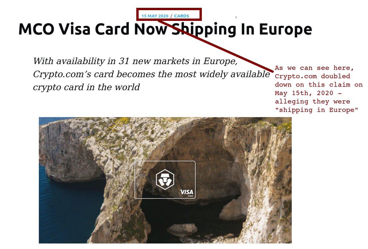 11/ So how could  http://Crypto.com  have received the 'green light' to distribute cards in Europe?