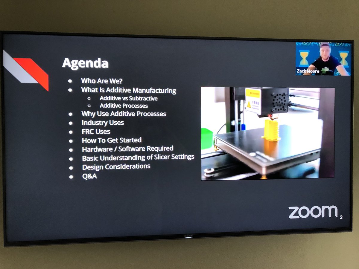 FrogForce's tweet photo. Congrats and thanks to our #24hoursofSTEM presenters today! Joshua Huang and Sanjith Udupa presented on using vision in FTC programming, while Zack Moore presented on additive manufacturing. Great job guys!! https://t.co/ImTjRpBBqF