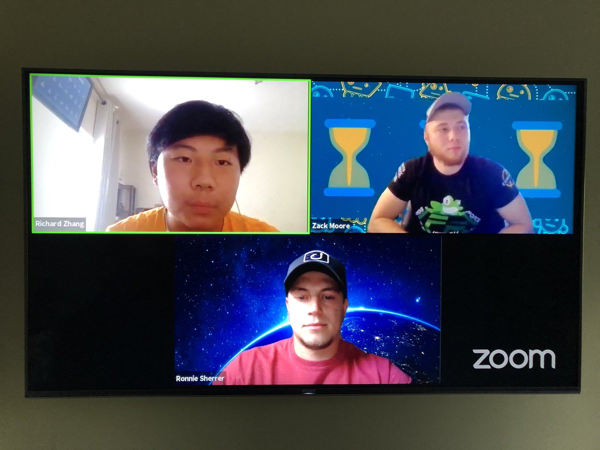 FrogForce's tweet photo. Congrats and thanks to our #24hoursofSTEM presenters today! Joshua Huang and Sanjith Udupa presented on using vision in FTC programming, while Zack Moore presented on additive manufacturing. Great job guys!! https://t.co/ImTjRpBBqF