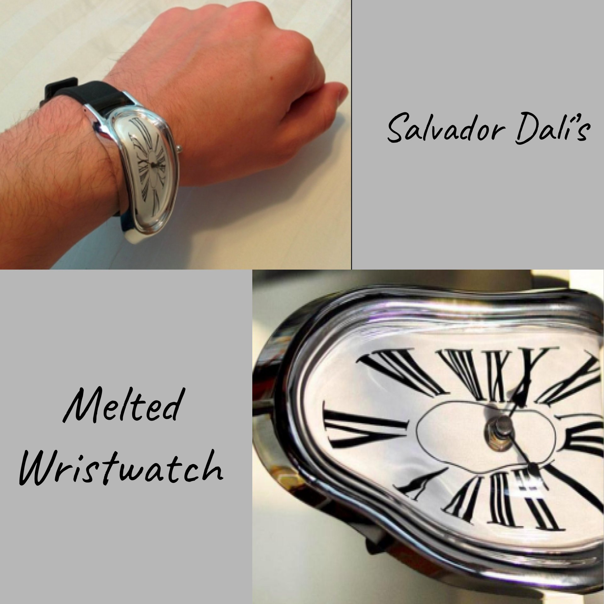 Salvador dali clearance melting wrist watch