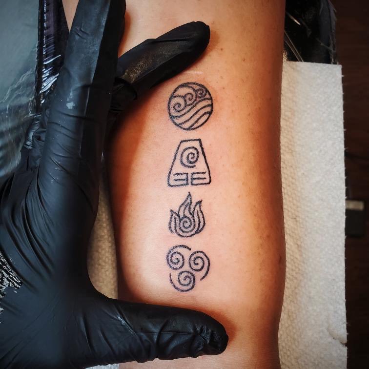 Tribal 4 Elements Tattoo