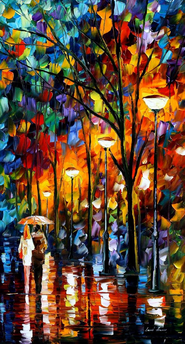 Night Rain Paintings afremov.com/night-rain-pai…