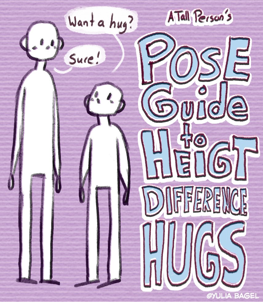 drawing height difference couples and friends can be rough, so here's a quick guide! 