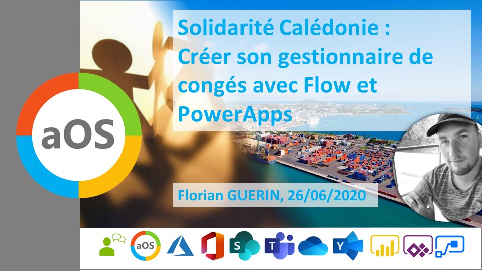 aOSComm's tweet image. La vidéo de la présentation de @FlorianGUERIN11 lors de l&apos;#aOSSolidariteCaledonie sur #PowerApps et #PowerPlateform est disponible en ligne youtube.com/watch?v=M01c6F… Bon visionnage