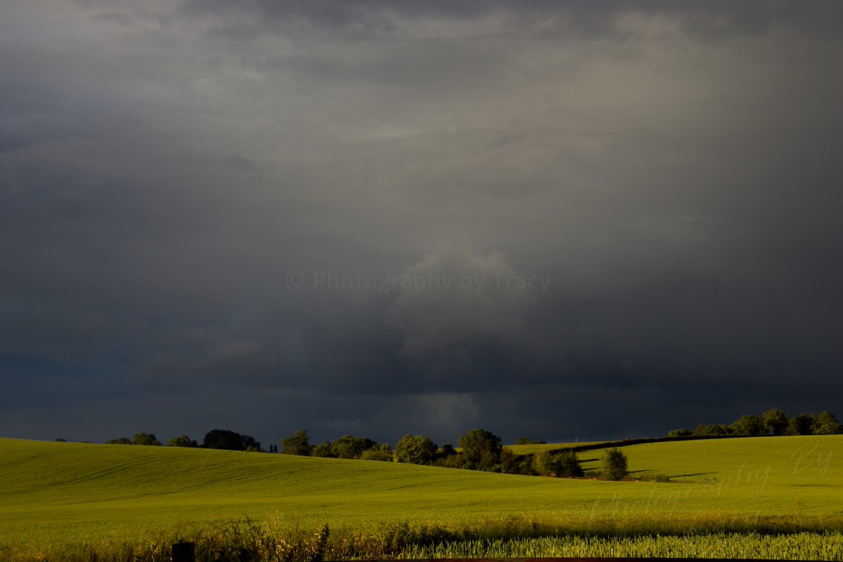 Amazing stormy sky near Orton on the Hill, Warwickshire today. Entry to #BallsPhotos