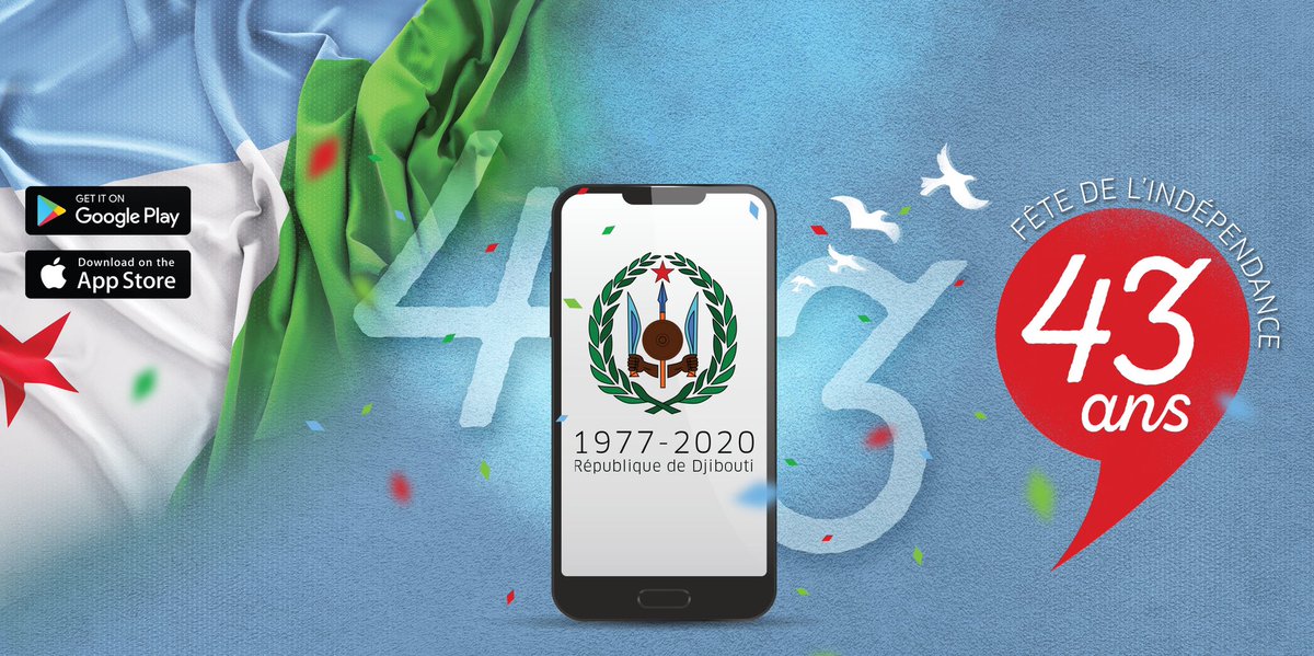 mdjf_253's tweet photo. Bonne fête de l’indépendance où que vous soyez! #Djibouti #mDJF #madeIn253 #Paymentmobile 🇩🇯 https://t.co/TxmsUUtpZD
