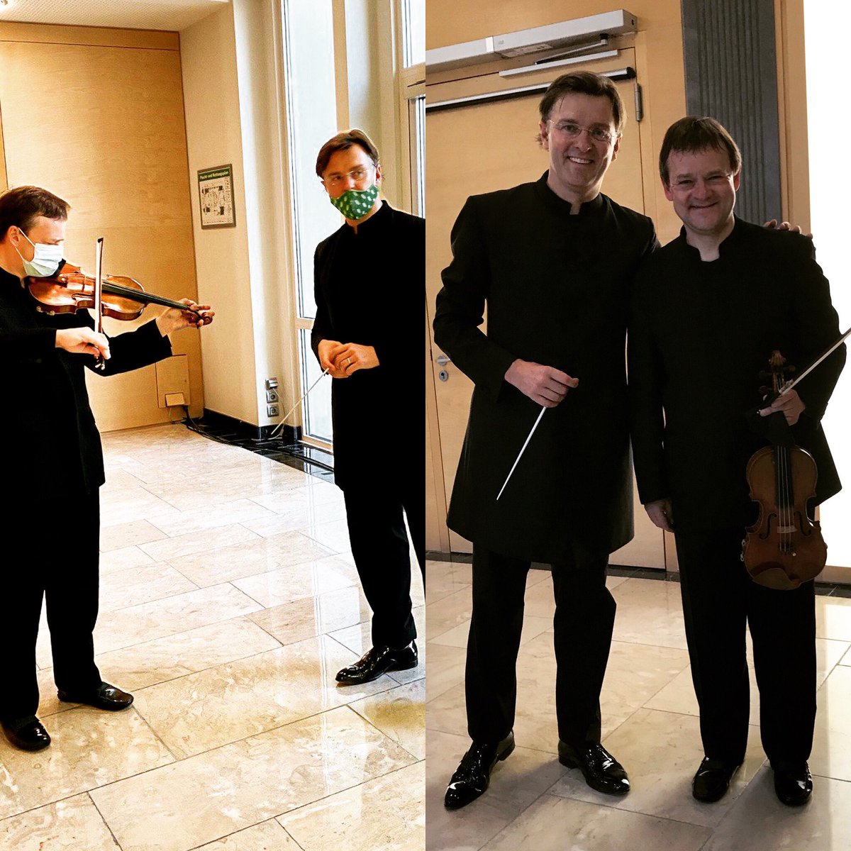 “ just before and right after” last concert with Essener Philharmoniker❤️❤️❤️ and Frank Peter Zimmermann!