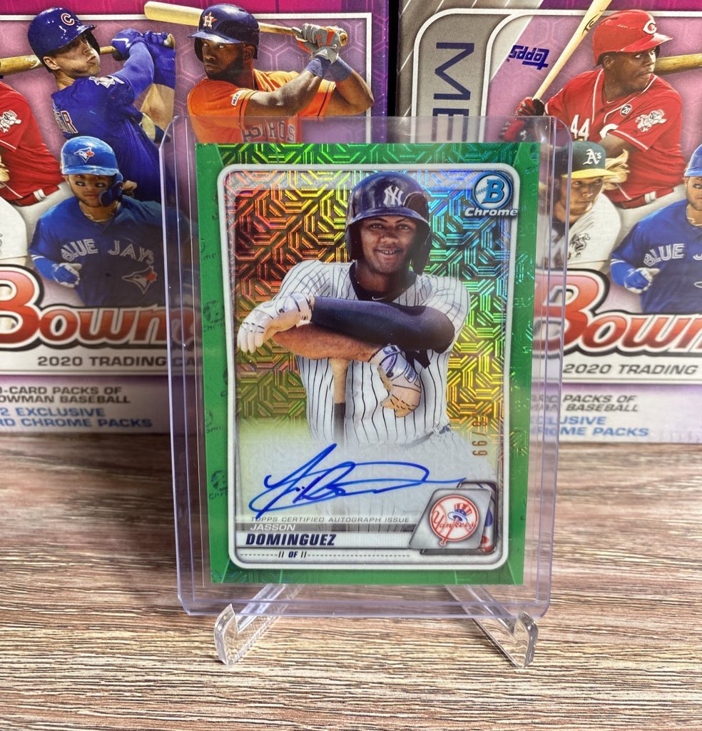 CaseLevel's tweet photo. @midwestboxbreak @PhilsPulls Selling this for @ThatOneAussie91!!
Jasson Dominguez Green Mojo Auto /99
$1750 OBO https://t.co/0q3EHnopmS