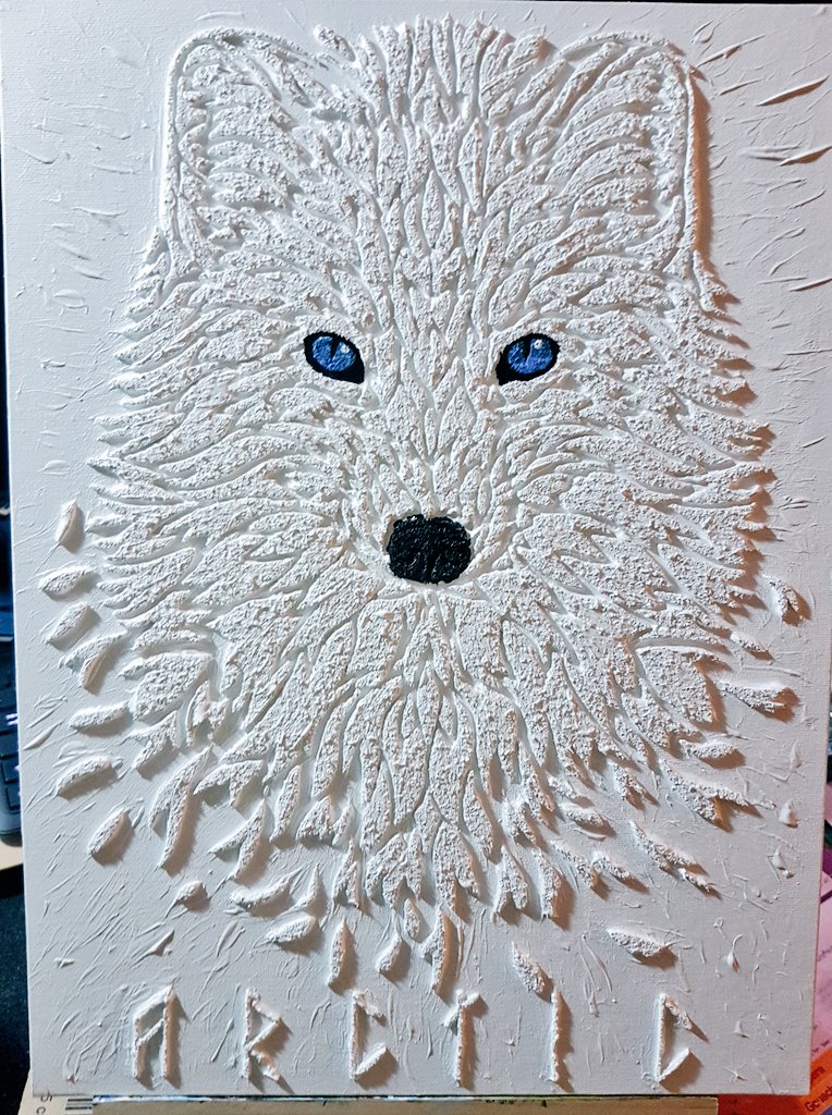martinisnowfox's tweet photo. experimenting with new materials and workflows. My arctic poof slowly becomes alive and the structure looks more like the surface of a floating glaicer.
https://t.co/1OX0s80Gxu
#arcticfox #fox #polarfox #acrylic #arcticfruitstore #martinisnowfox #furry #painting #art #glaicer https://t.co/0n3MaAclS1