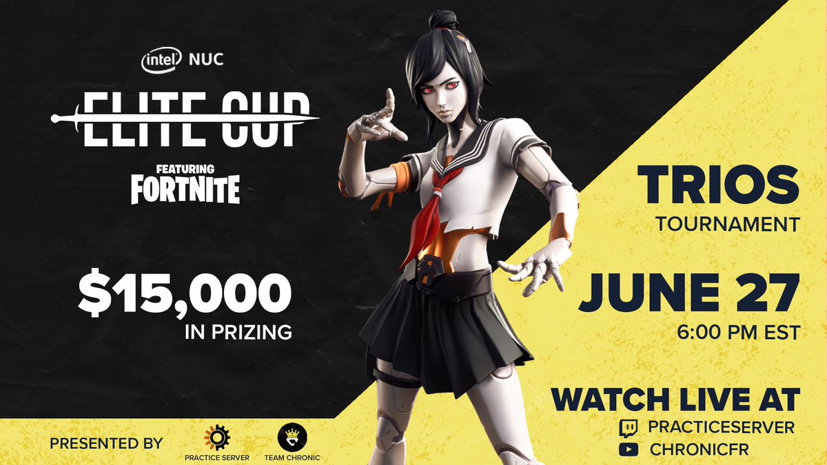 Watch out for the E11 guys in The Intel Elite cup today! 🏆

<a href="/Daxor/">DAXOR🇩🇴🇩🇴🇩🇴</a> x <a href="/DegenFN/">D</a> x <a href="/IcievFN/">Iciev</a> 

<a href="/GrazcaFN/">Grazca</a> x <a href="/Reverse2k/">Reverse2k</a> x <a href="/youngsummr/">summr</a> 

📺: twitch.tv/grazca