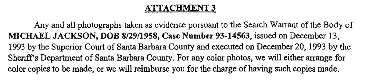 THREAD: The time Finaldi felt so self-entitled—in anguish from his rapidly failing cases—that he subpoenaed the Santa Barbara DA, requesting "any and all photos taken" of MJ's genitals during the 1993 body search warrant.Finaldi wanted copies of all of them for personal use.