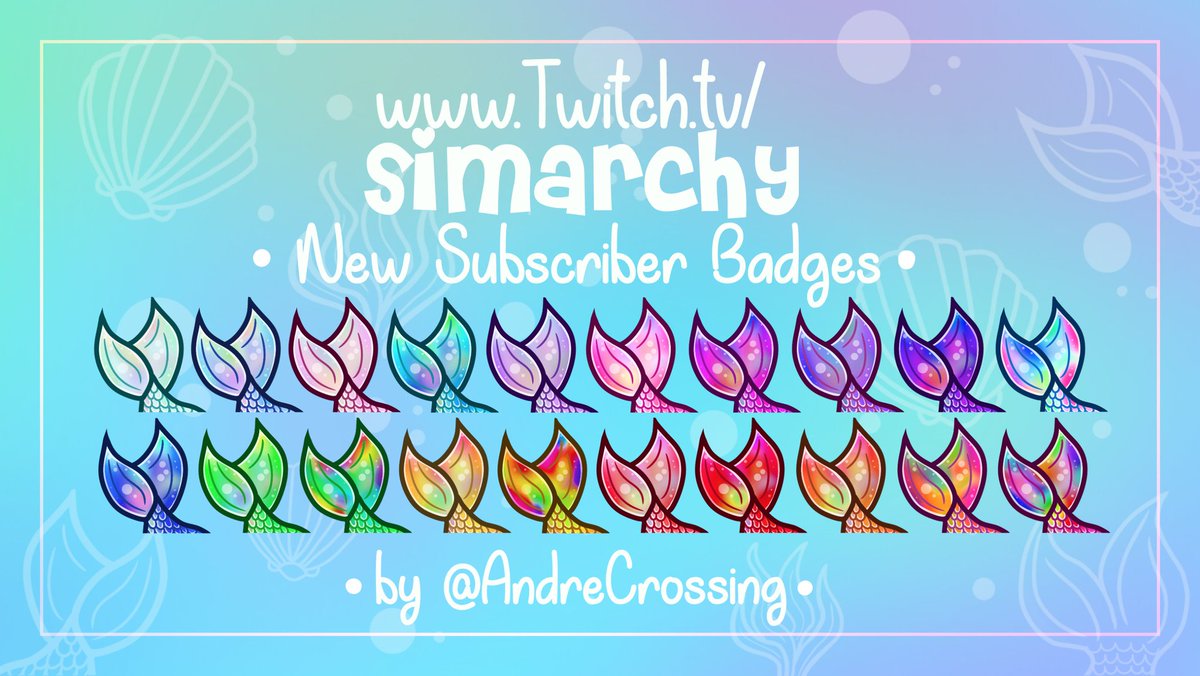 I'm obsessed with our new sub badges!!! Thank you so much <a href="/AndreCrossing/">Andre🌸(COMMISSIONS CLOSED)</a>
