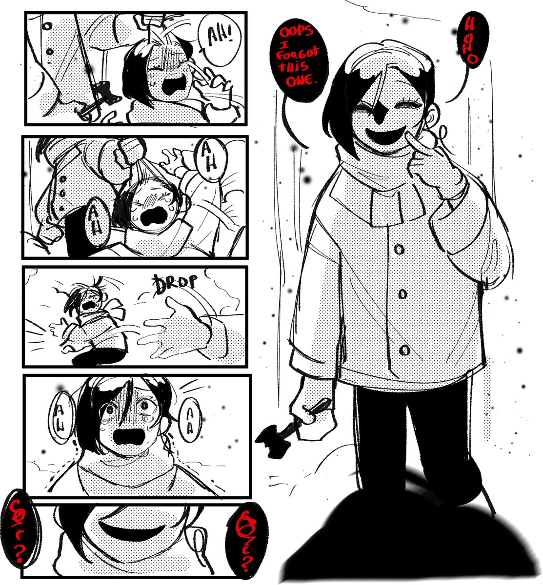 A lil story I did uwu
Its my shapeshifter oc,,,he took and identity from someone else hehe