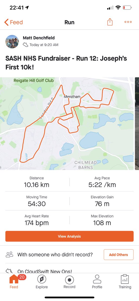 mattdenchfield's tweet image. 128.28km run (so far...) for the @sashnhs @SASHCharity #getactivechallenge - delighted to get my awesome medal at the end of today’s run! Great work from the @runreigate &amp;amp; @rungatwick team! Thank you guys &amp;amp; #ThankYouNHS @UKRunChat @reigateparkrun @parkrun