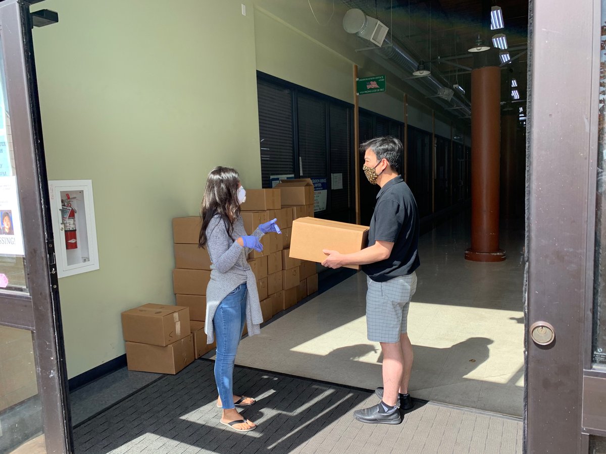 Spent some time giving out PPE to local businesses today. Thanks to all the partners who made this possible.