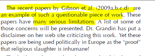 Joe Regenstein is Professor of Food Science at Cornell University. In 2012, he expressed serious reservations about the Gibson/Johnson articles and the experiments they report on: 19.