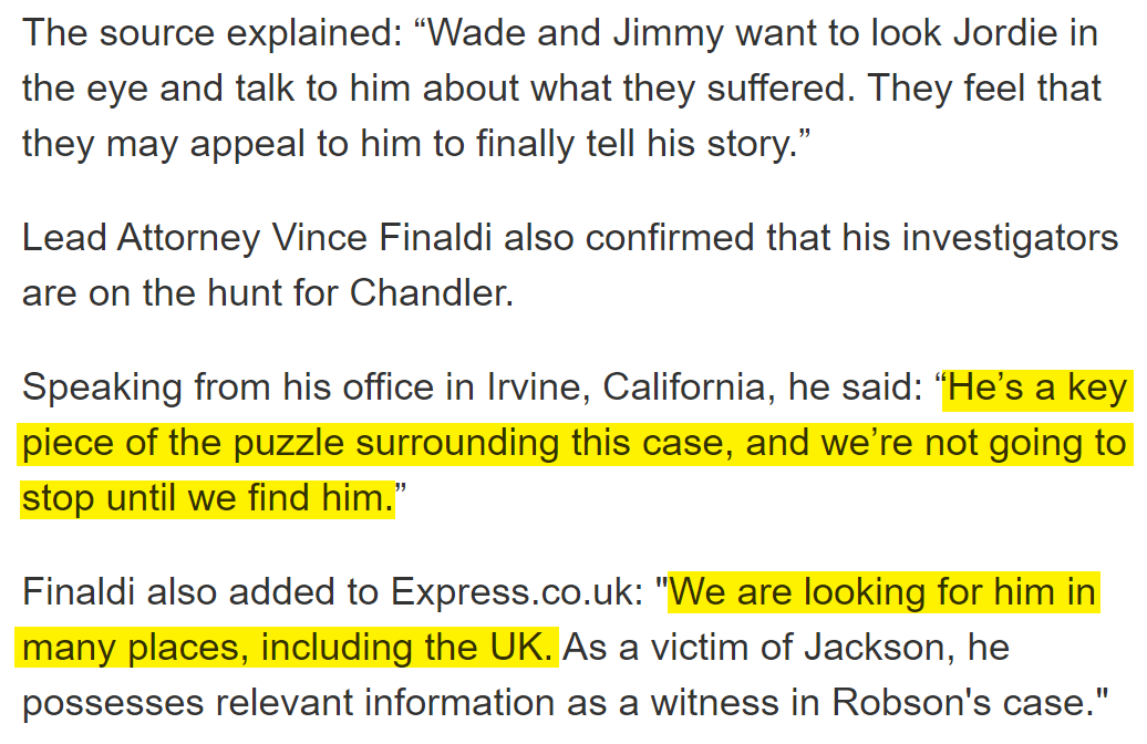 Indeed, Finaldi has been hell-bent on trying to infuse Jordan w/ his cases since the beginning, despite no connection.FINALDI: He's a key piece of the puzzle surrounding this case, we're not going to stop until we find him. We're looking for him in many places including the UK.